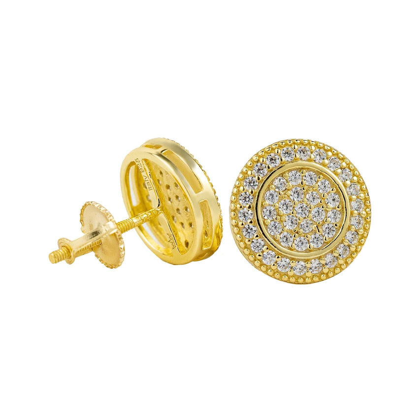 Round Stud Earrings