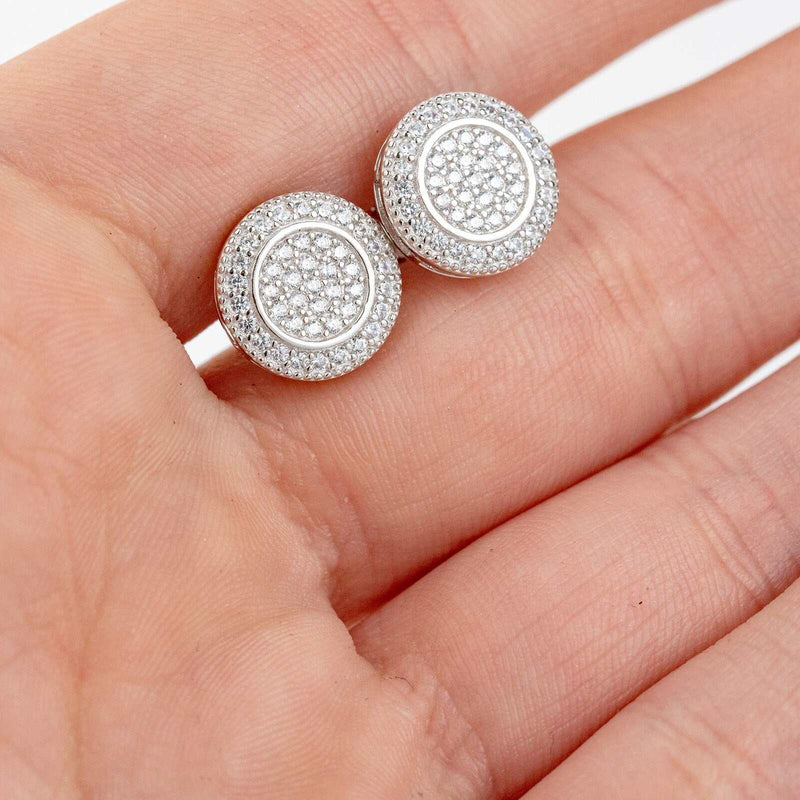 Round Stud Earrings