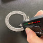 Moissanite Real Cuban Curb Link Chain Hip Hop Solid 925 Silver Necklace with diamond tester.