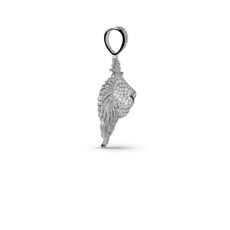 Moissanite Lion Head Iced Pendant