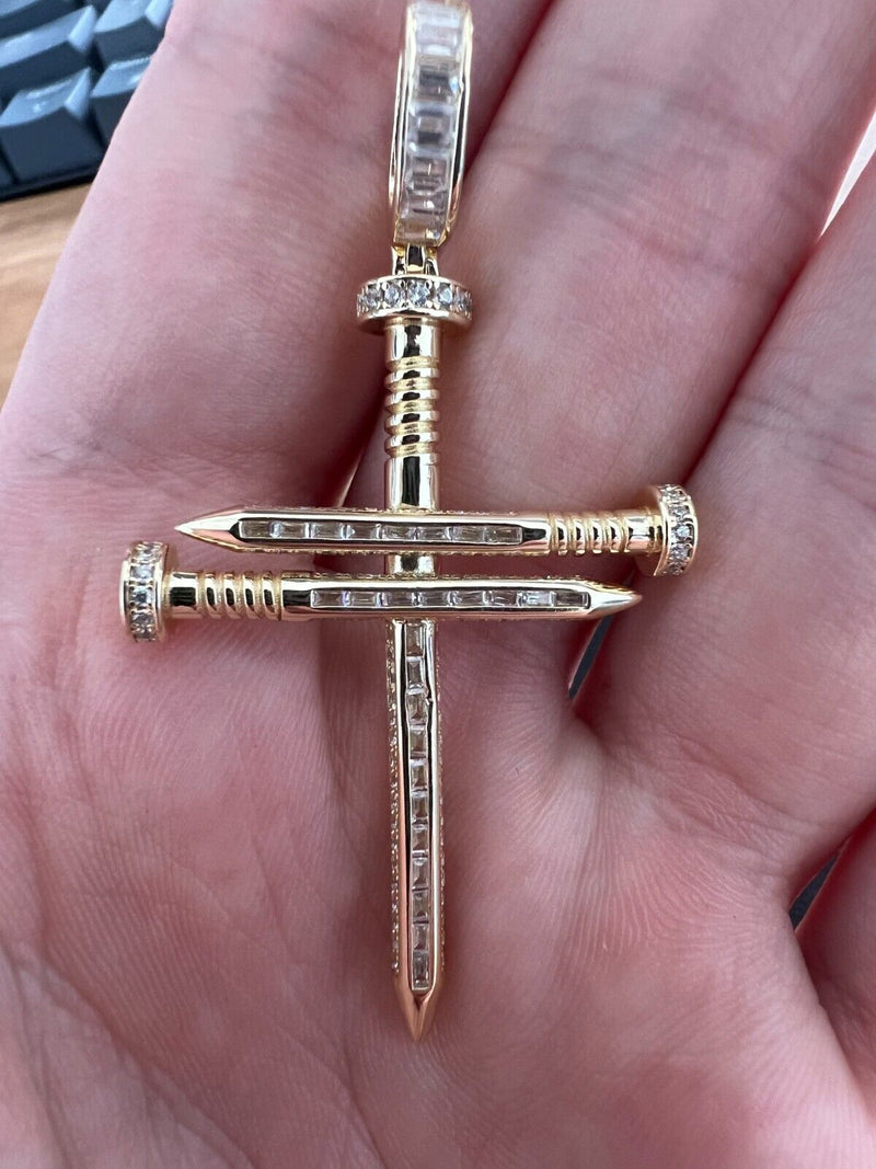 Nail Cross Pendant