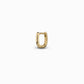 Gold huggie earrings in 14K gold and 925 sterling silver, 10mm design perfect for everyday wear.