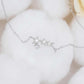 Stars bracelet 925 sterling silver, 14K gold plated, delicate tiny charm.