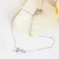 Stars bracelet in 925 sterling silver, 14K gold plated, with tiny charm and delicate design.