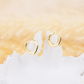 925 Sterling Silver Huggie Hoop Earrings, small, gold-plated, women's jewelry, gift.