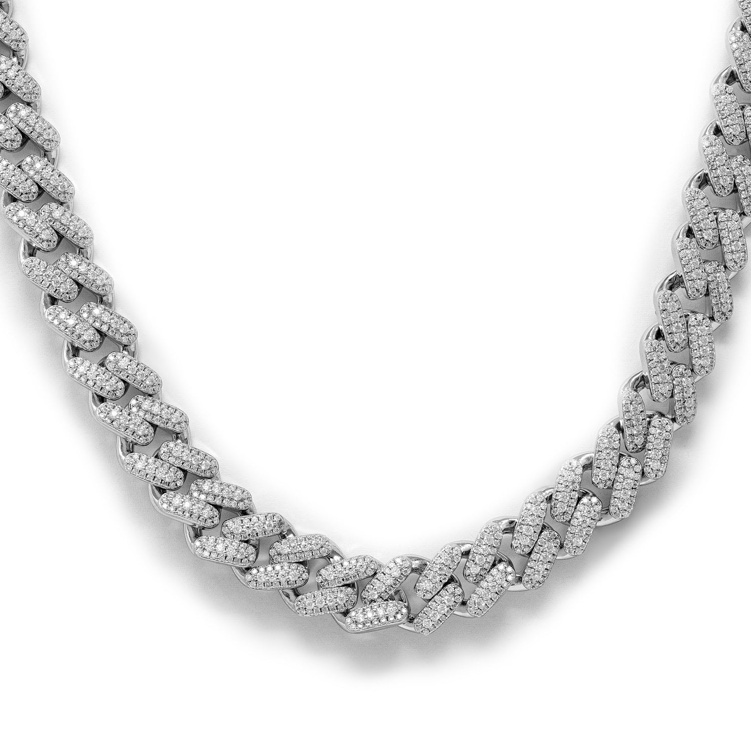 12mm Moissanite Miami Cuban Link Chain