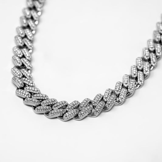 12mm Moissanite Miami Cuban Link Chain