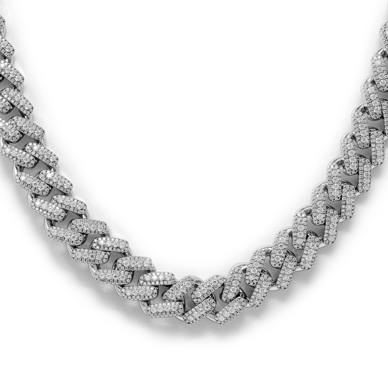 13mm Men Moissanite Miami Cuban Link Chain