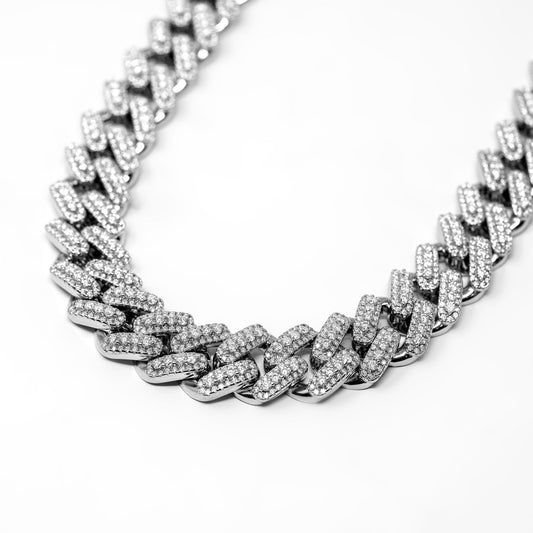 13mm Men Moissanite Miami Cuban Link Chain