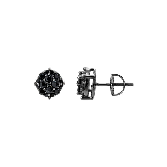 Black Stud Earrings