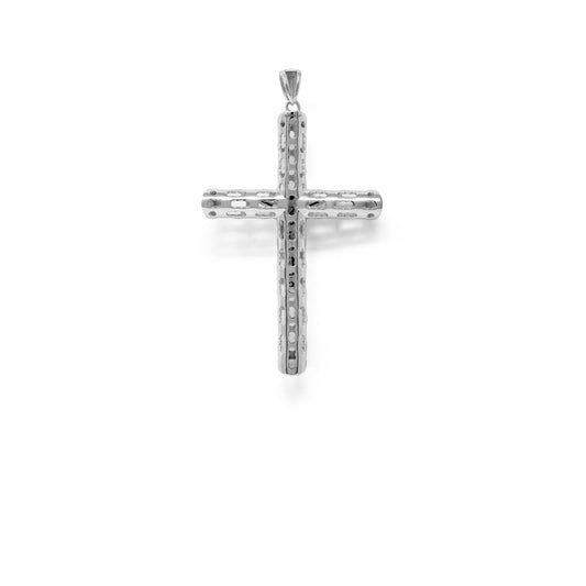 Jesus Cross Piece Crucifix Religious Pendant - 925 Sterling Silver Two Tone Hip Hop Gold Plated Pendants, Gift for Him, Birthday Gift