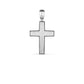 2" Moissanite Cross Pendant in 925 Sterling Silver with 1.8ct Round Stones