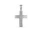 2" Moissanite Cross Pendant in 925 Sterling Silver with D VVS1 Moissanite stones.