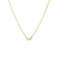Baguette Sparkle Necklace in 925 Sterling Silver with CZ pendant and adjustable chain.
