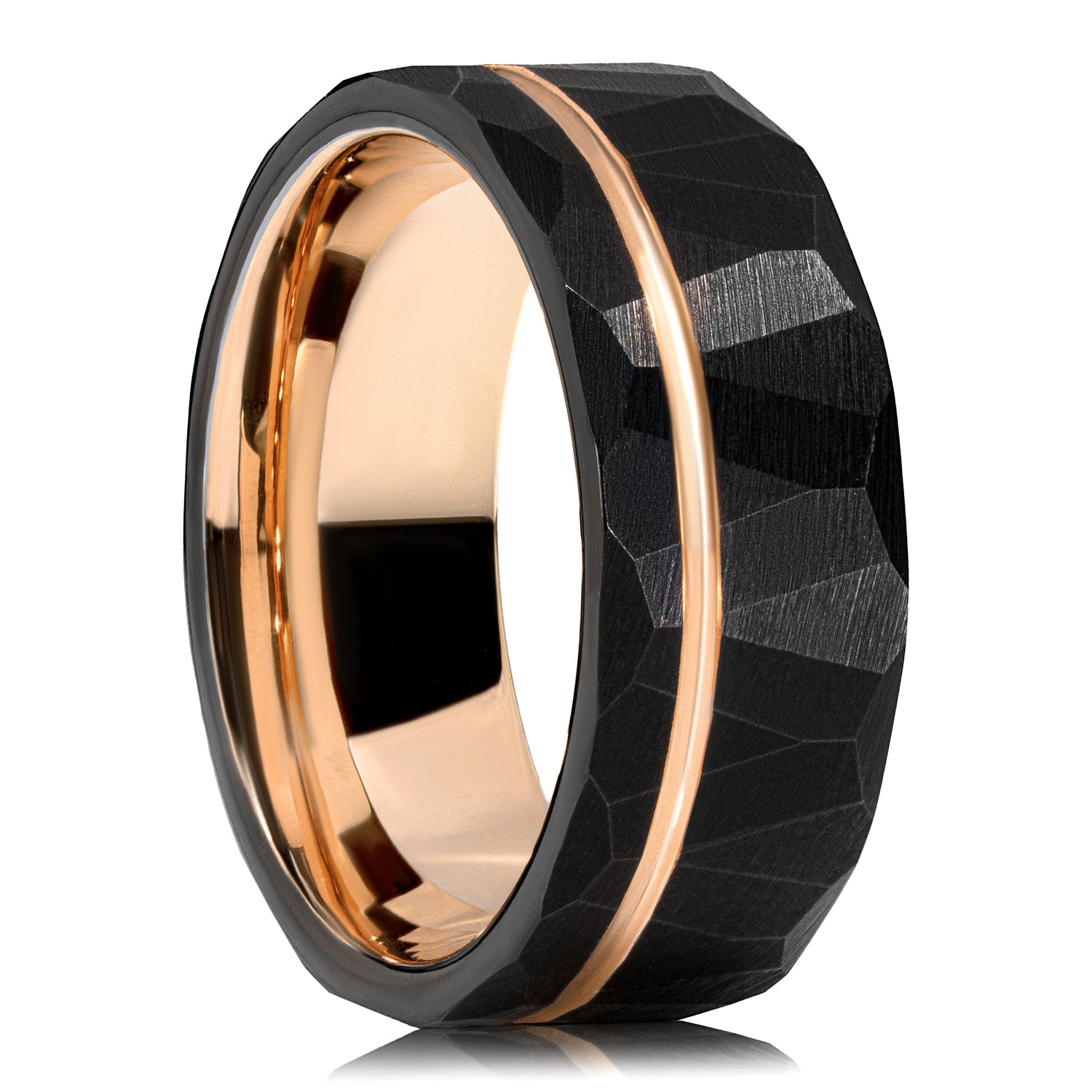 Black Strip Comfort Fit Rings Morf Jewelry 