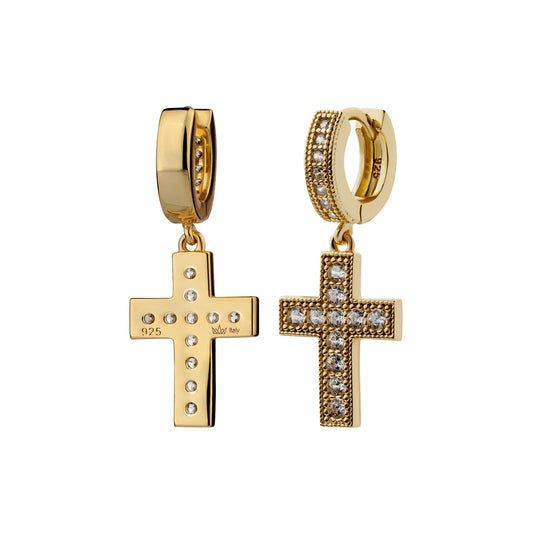 Divine Cross Earrings Earrings Morf Jewelry 