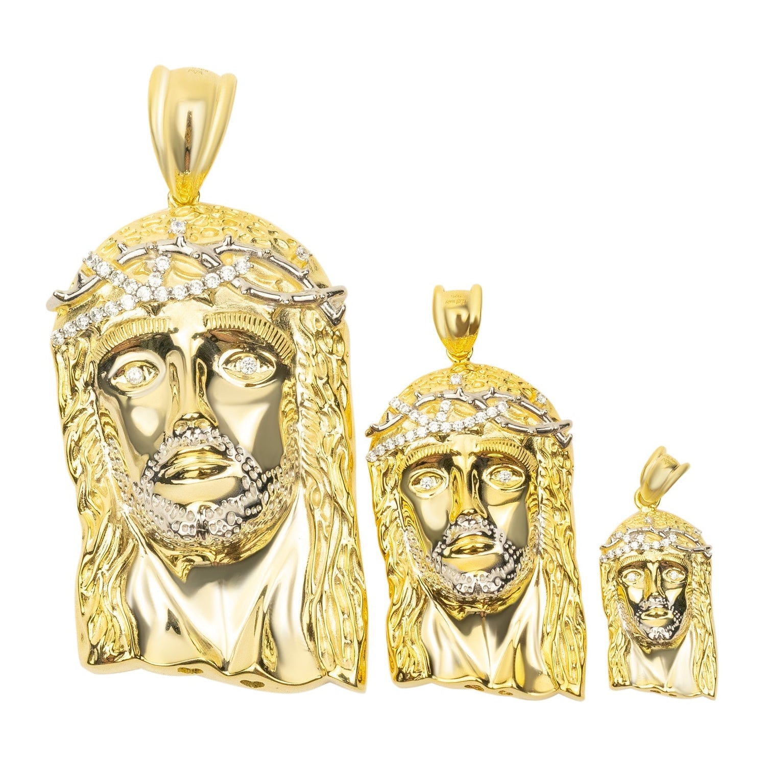 Gold Jesus Piece Pendant Morf Jewelry 