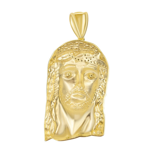 Gold Jesus Piece Pendant Morf Jewelry 