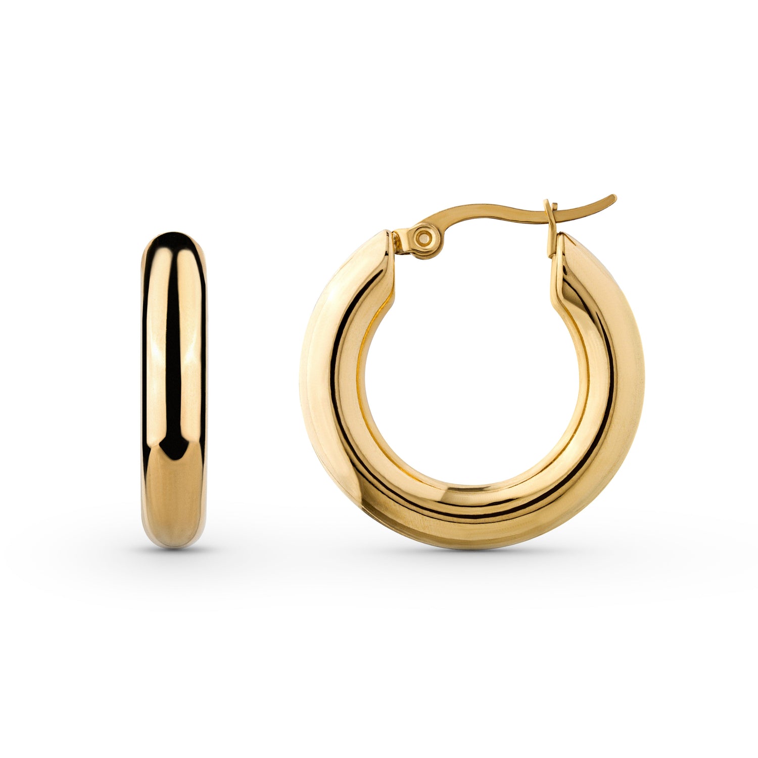 Mirage Gold Hoops Earrings Morf Jewelry 