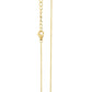 Delicate 18K gold chain with adjustable links, high-quality 925 sterling silver clasp for the Seashell Serenity Necklace.