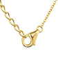 Seashell Serenity Necklace with heart-shaped mother of pearl pendant on 18K gold-finished sterling silver chain.