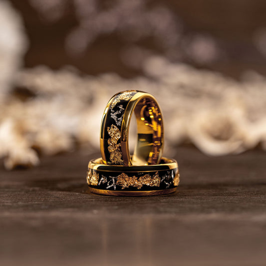 Valor Meteorite Gold Ring Rings Morf Jewelry 