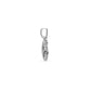 Solid 925 Sterling Silver Virgin Mary Pendant with intricate design, no chain included.